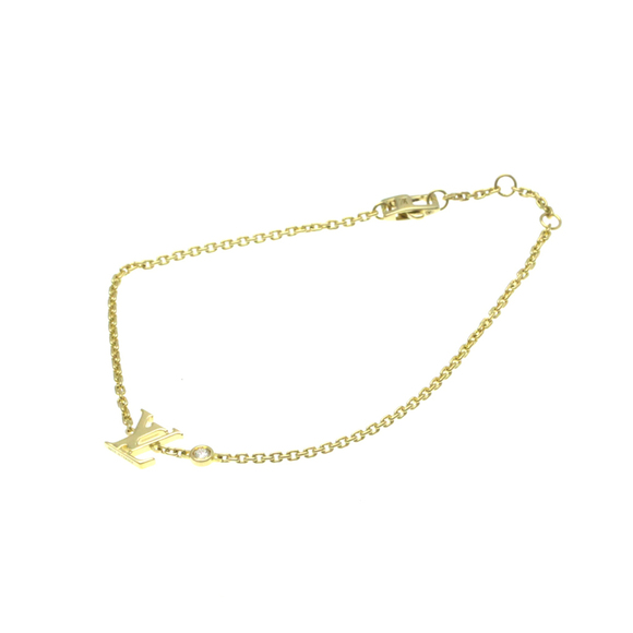 LOUIS VUITTON 18k Yellow Gold Diamond Charm Bracelet - Picture 1 of 12